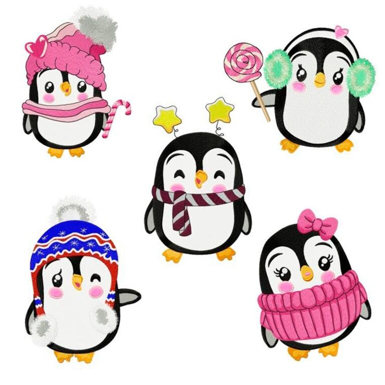 Pinguin Set "Christmas Friends" - StickZebra