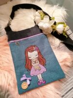 Doodle Mädchen mit Hund Stickdatei - StickZebra
