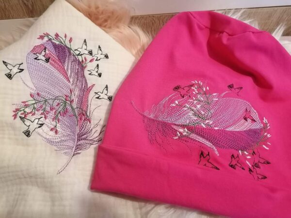 Vogelfeder Stickdatei - StickZebra