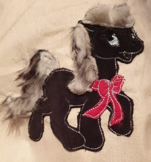 Pony mit Schleife Applikation [Digital] – Bild 4