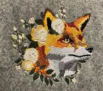 Fuchs mit Blumenkranz Stickdatei [Digital] – Bild 4