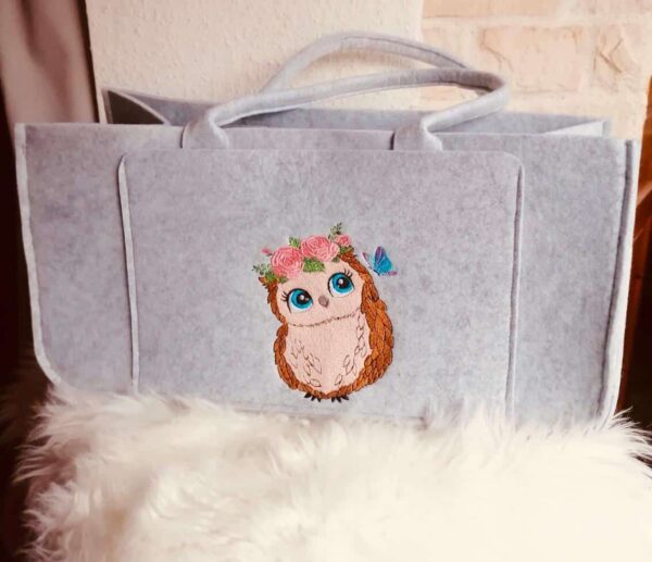 Eule Stickdatei - StickZebra