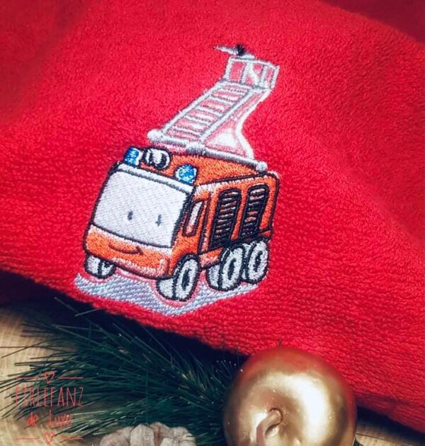 Adventskalender Tag 5 -FEUERWEHRAUTO- - StickZebra