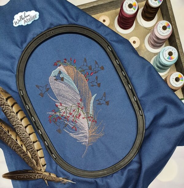 Vogelfeder Stickdatei [Digital] – Bild 3