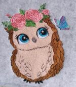 Eule Stickdatei - StickZebra