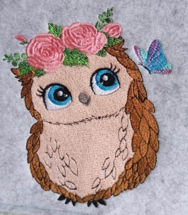 Eule Stickdatei - StickZebra