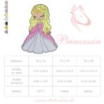 Prinzessin Stickdatei - StickZebra
