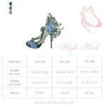 High Heel Stickdatei - StickZebra