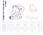 Elefant Applikation Stickdatei [Digital] – Bild 8