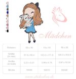 Mädchen mit Hase Stickdatei [Digital] – Bild 3