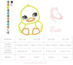 Ente Applikation Stickdatei [Digital] – Bild 3