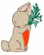 Hase Applikation Stickdatei [Digital]