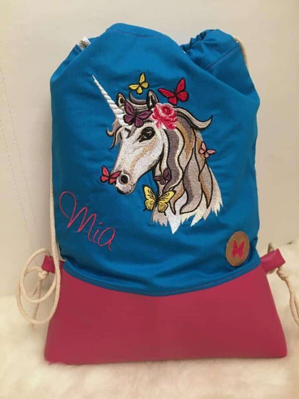 Einhorn mit Schmetterlingen Stickdatei [Digital] – Bild 8