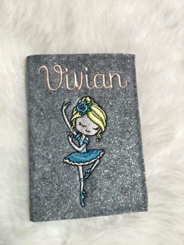 Ballerina Doodle Mädchen Stickdatei [Digital] – Bild 4