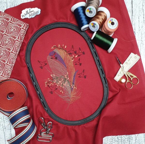 Vogelfeder Stickdatei [Digital] – Bild 2