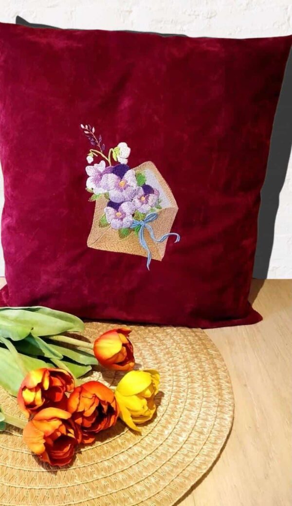 Brief mit Blumen Stickdatei [Digital] – Bild 4