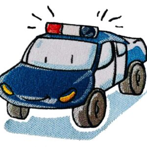 Polizeiauto Stickdatei - StickZebra