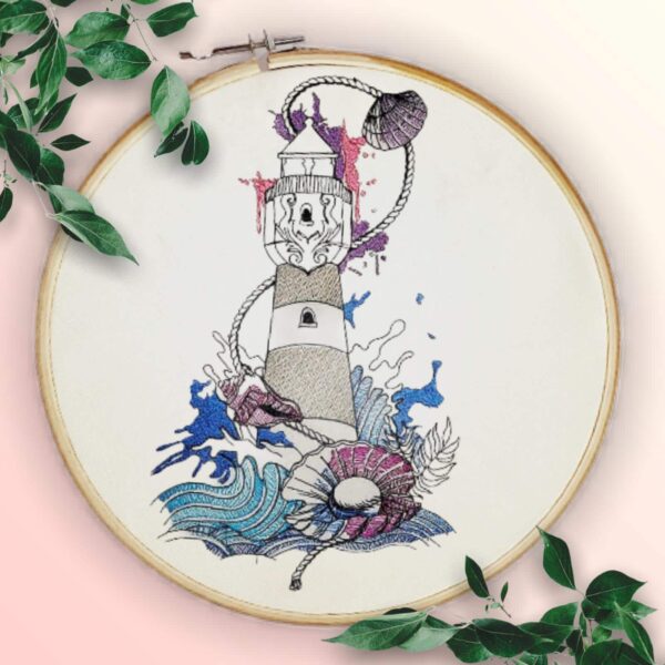 Leuchtturm Stickdatei [Digital] – Bild 2