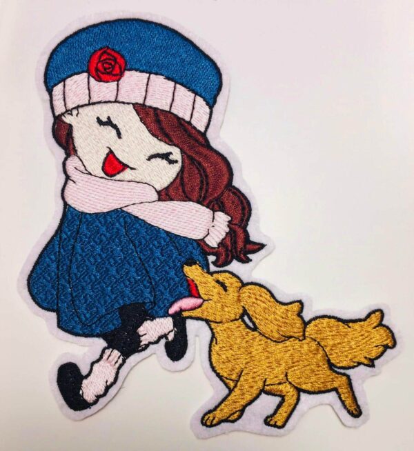 Mädchen „Hundefreude“ Stickdatei [Digital] – Bild 3