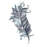 Hauchzarte Feder Stickdatei - StickZebra