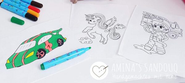 Stickdateien Set zum Ausmalen! - StickZebra