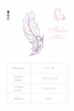 Feder "Herz" - StickZebra