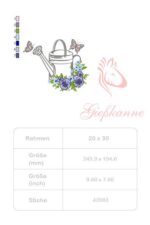 Gießkanne - StickZebra