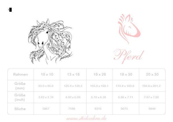 Pferde Doodle Set - StickZebra