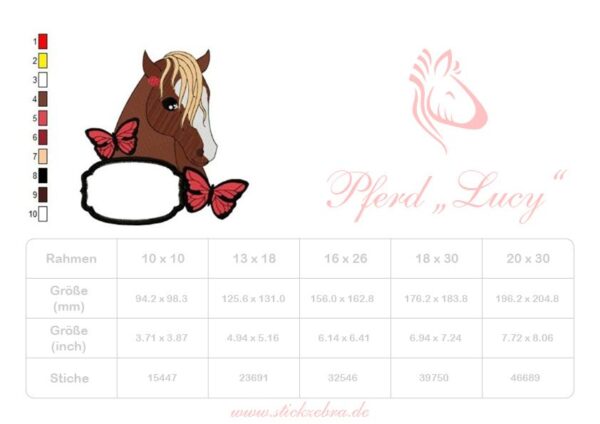 Pferd " Lucy" - StickZebra