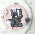 Stinktier Stickdatei Applikation - StickZebra