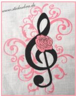 Notenschlüssel - StickZebra