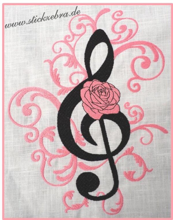 Notenschlüssel - StickZebra