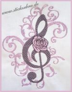 Notenschlüssel - StickZebra