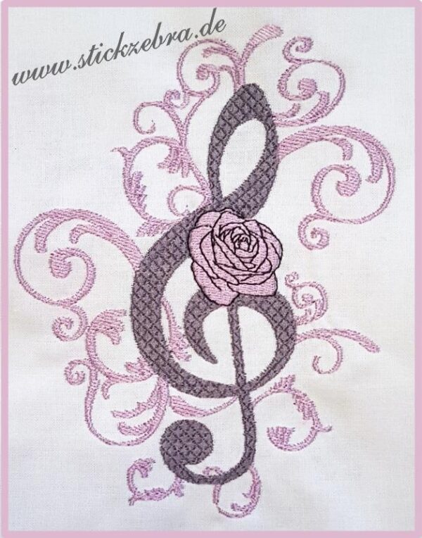 Notenschlüssel - StickZebra