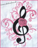 Notenschlüssel - StickZebra