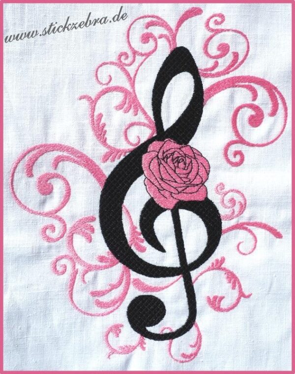 Notenschlüssel - StickZebra