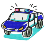 Polizeiauto Stickdatei [Digital]