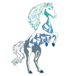 Pferd Waldtier Stickdatei [Digital]
