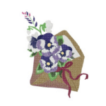 Brief mit Blumen Stickdatei [Digital]