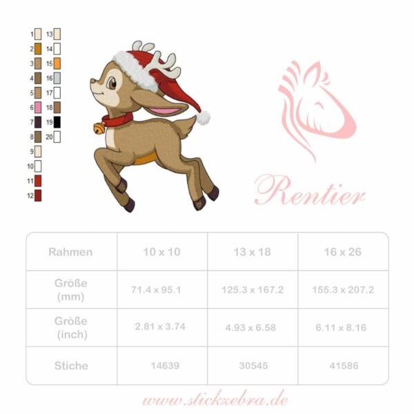 Rentier "Fridolin" - StickZebra