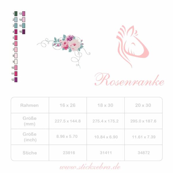 Rosenranke Rosenranke - StickZebra