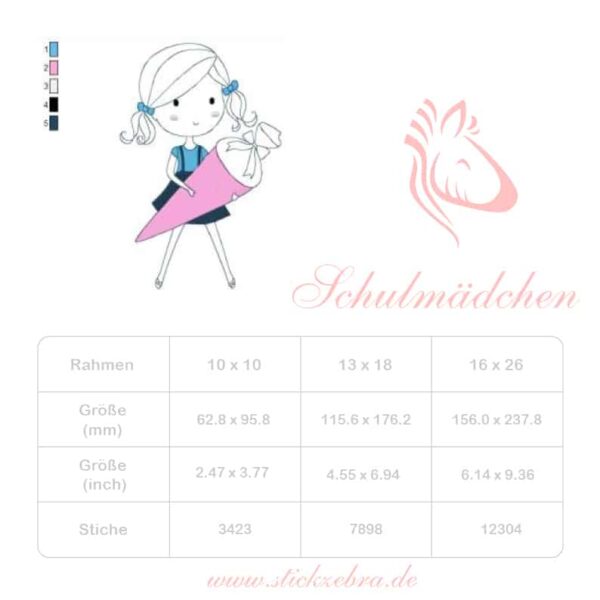 Mädchen "Mona" mit Schultüte [Digital] – Bild 3