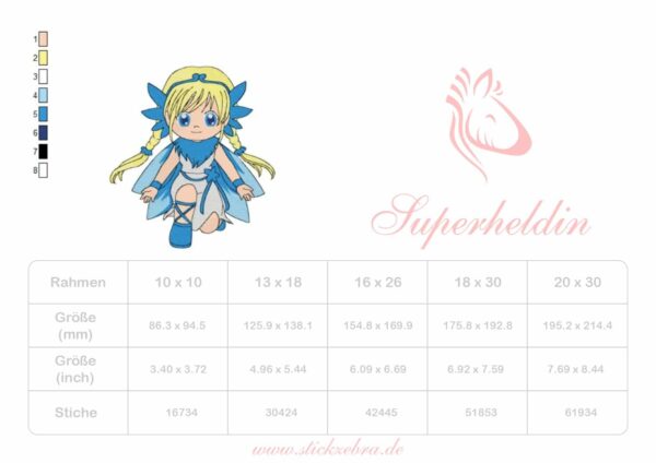 Superheldin " Kira" - StickZebra