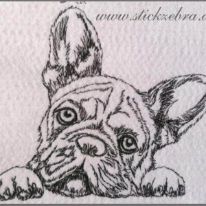 Hund Bulldogge - StickZebra