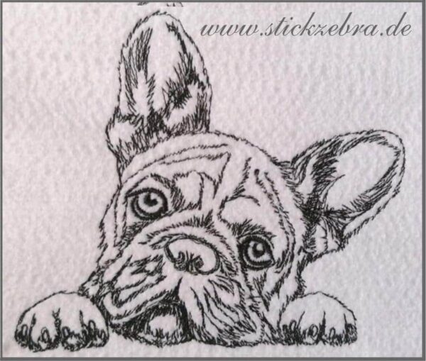 Hund Bulldogge - StickZebra