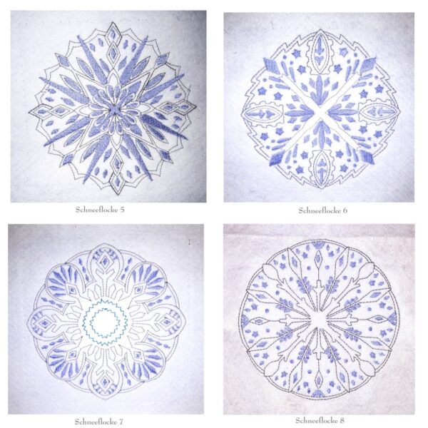 Schneeflocken Set - StickZebra