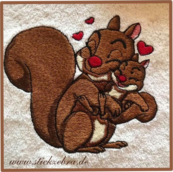 Eichhörnchen Paula & Anton - StickZebra