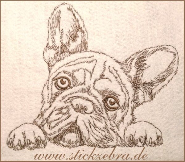 Hund Bulldogge - StickZebra