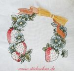 Rahmen "Erdbeeren" - StickZebra
