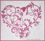 Schnörkel Herz - StickZebra